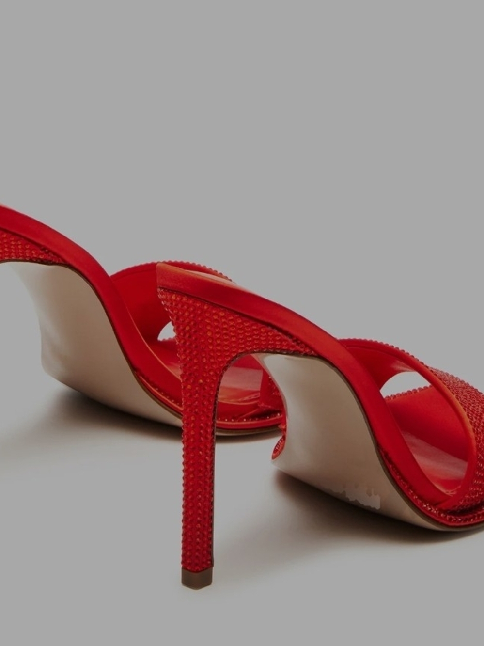 Steve Madden Yara Orange Embellished Slide Sandals - Picture 5 of 6
